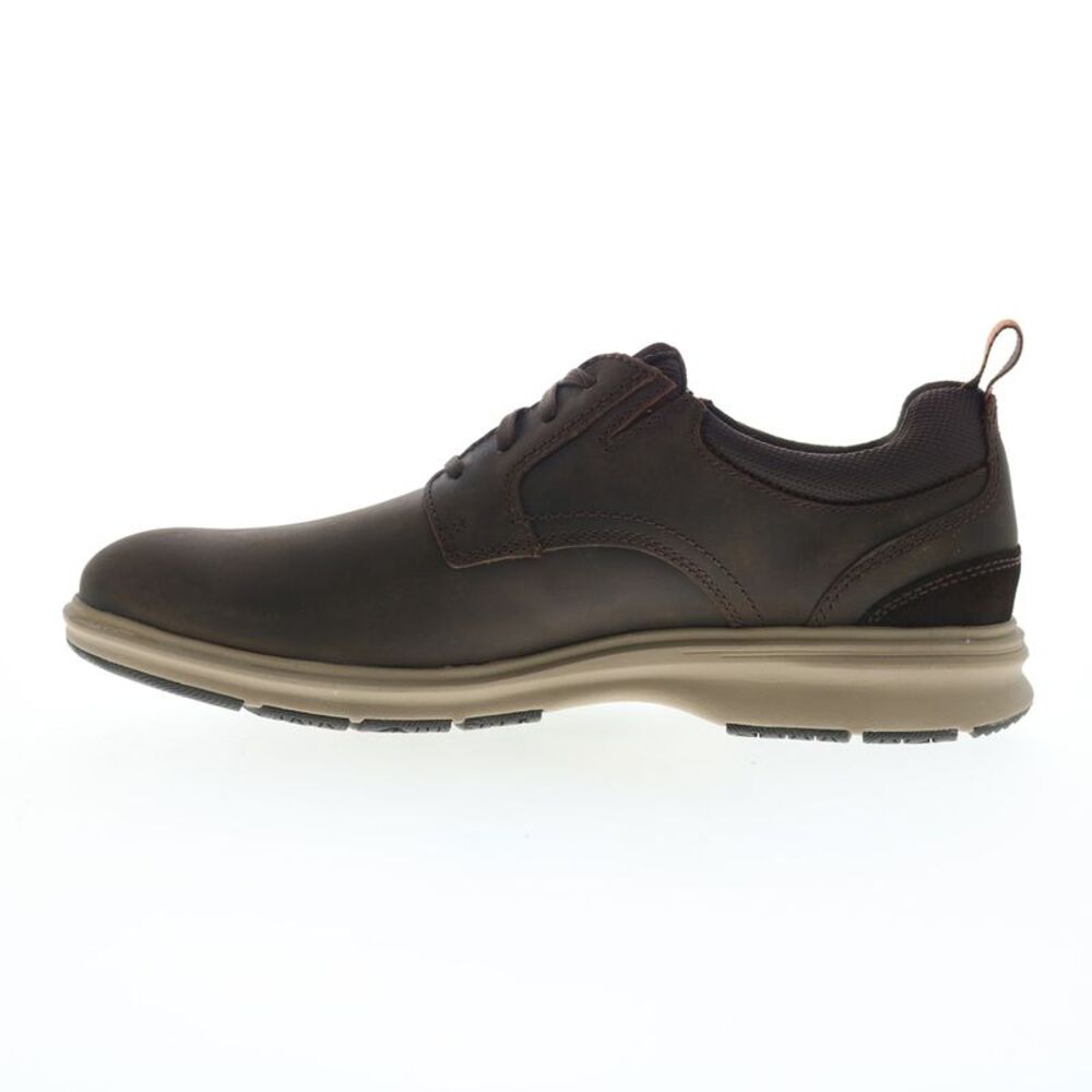 Rockport Mens Total Motion City Plain Toe Brown Shoes (NWT) - Picture 3 of 4